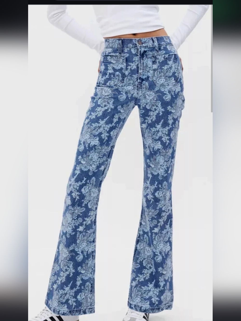 LoveShackFancy X Gap Floral Flare Jeans 10R/30 Hemmed